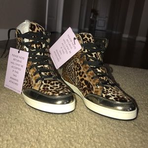 Jimmy Choo Leopard Print Sneakers